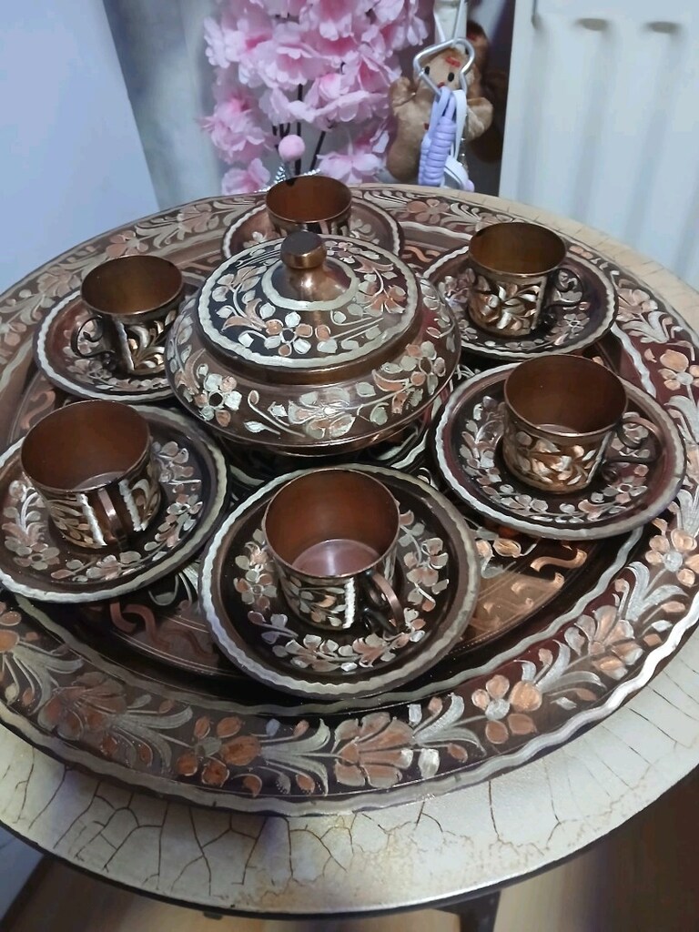 Bakır kahve seti - 2