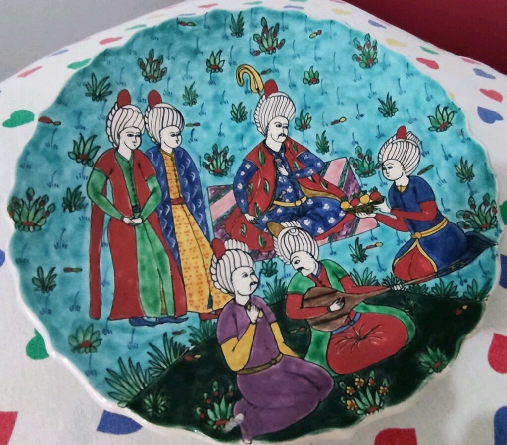 El yapımı Motifli Çini Hediyelik Tabaklar - 4