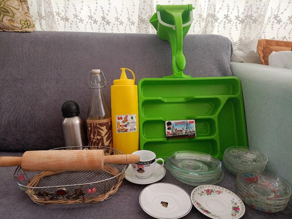 çelik su matarası çay tabakları meyve sıkacağı merdane ve diğerleri - 2