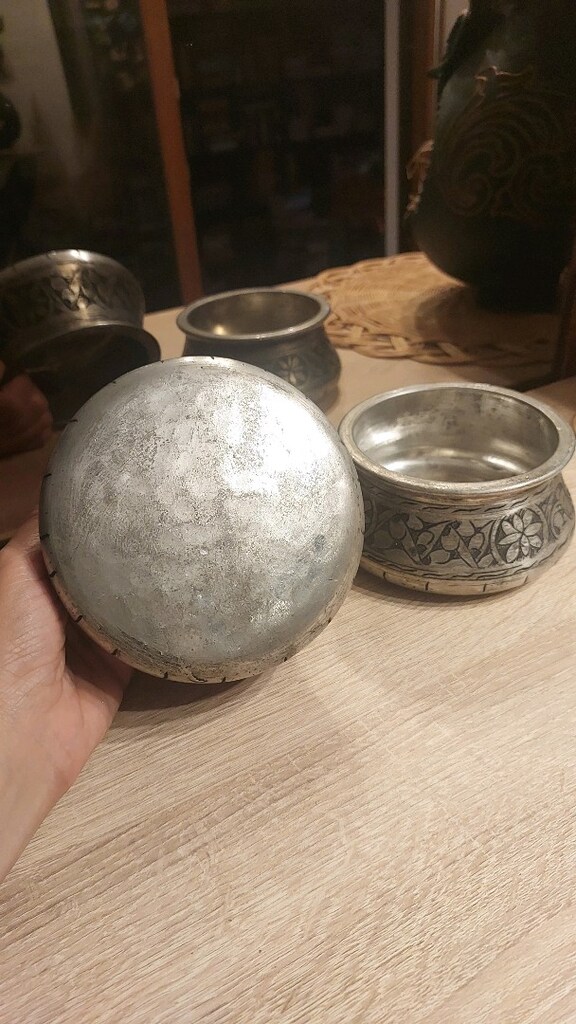Antep Yöresine Ait Kalem İşçiliği İle Yapılmış Bakır Taslar - 2