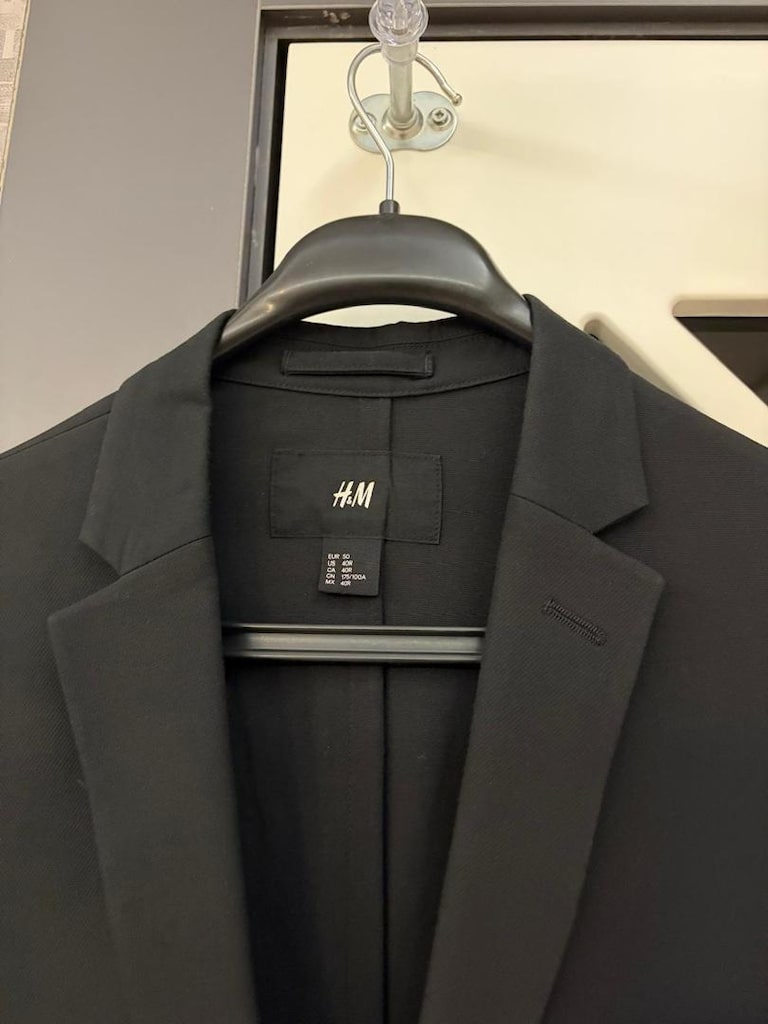 H&M siyah renk takım elbise - 2