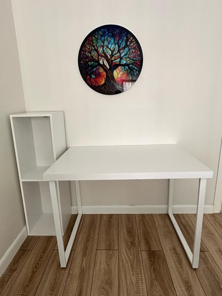 özel yapım çalışma masası, kitap rafı ve sandalye - 3