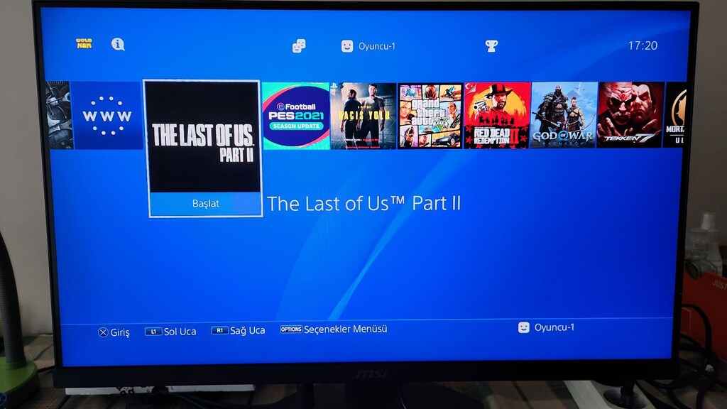 PS4 Slim 1 TB, FC27 + 16 Oyunlu, Çift Orijinal Kollu, Tertemiz - 9