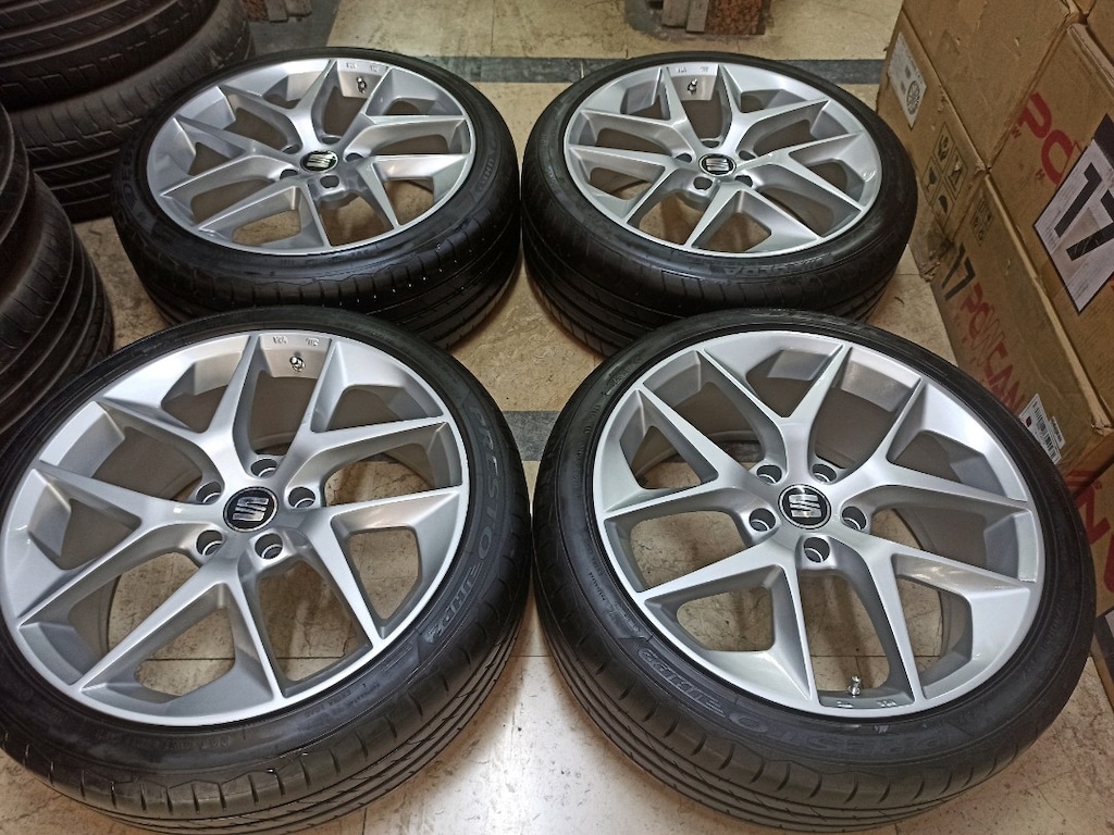 18 inç 5x112 Seat Leon Fr jant lastik takımı 2.el temiz - 2