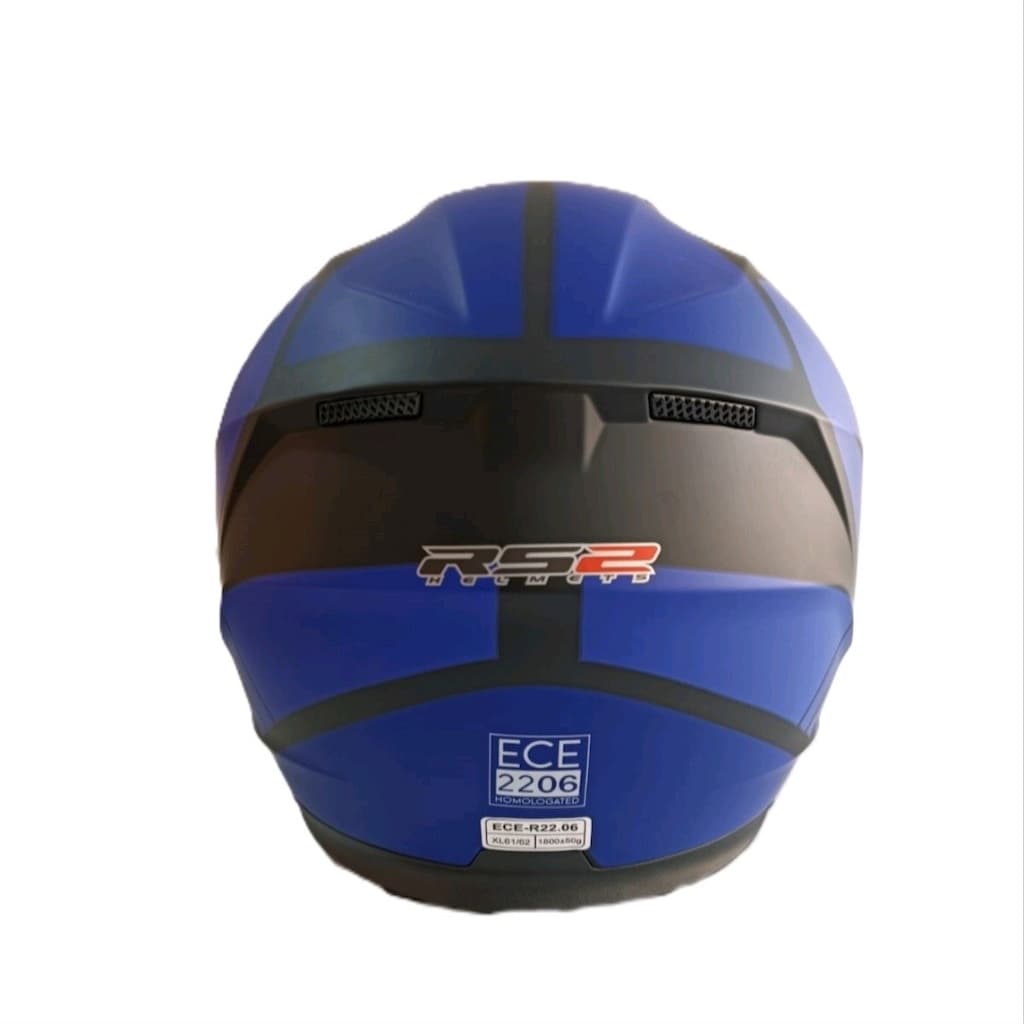 RS2 ÇENE AÇILIR GÜNEŞ VİZORLU MAVİ SİYAH KASK XL - 5