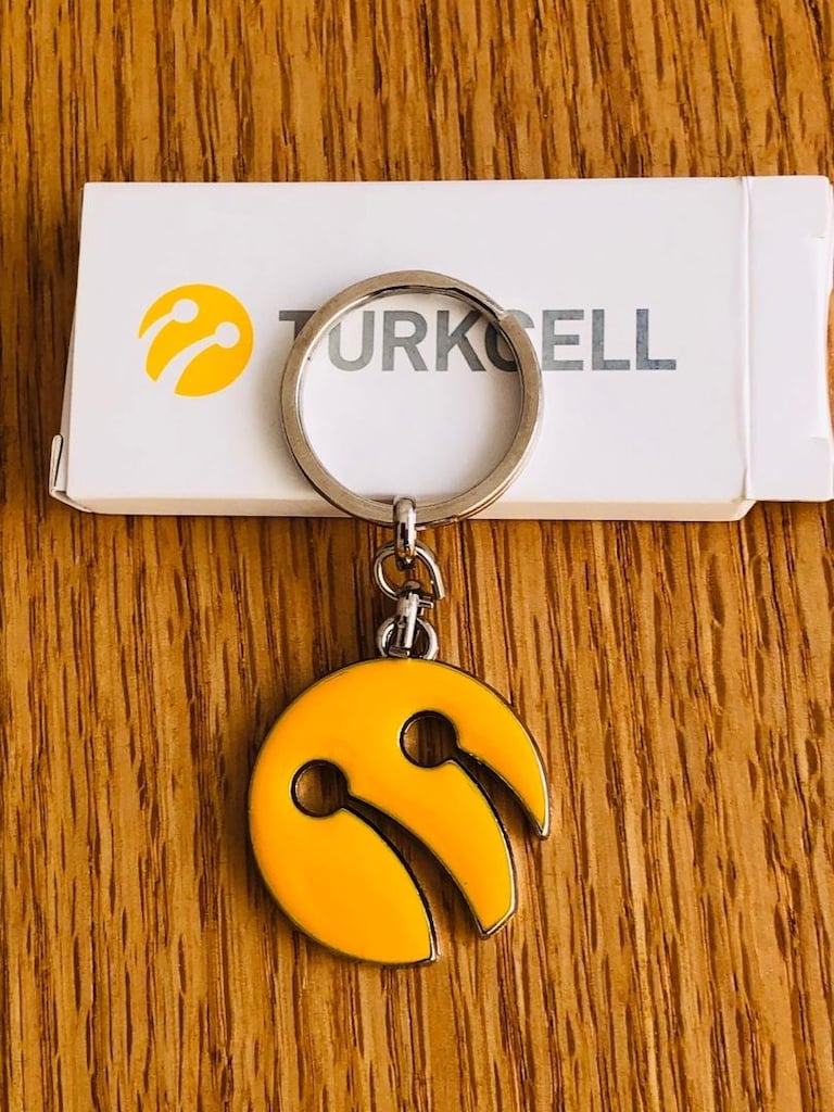 Turkcell logolu charm anahtarlık - 2