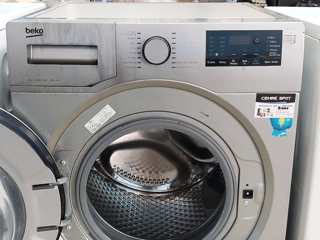 BEKO 9 KG GRİ ÇAMAŞIR MAKİNESİ İZMİR İÇİ 3 AY GARANTİMİZ VARDIR - 4