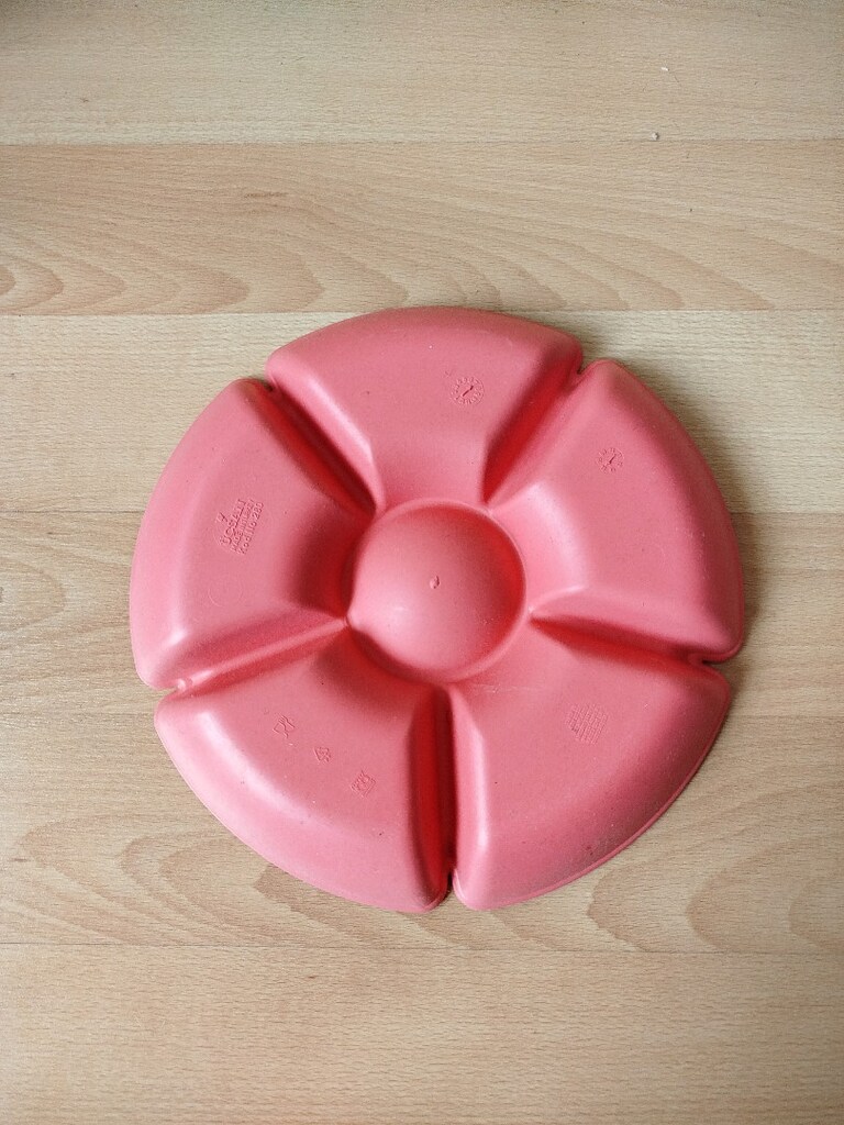 Plastik 6 gözlü kahvaltı, çerez, kuruyemiş, şeker kabı 28 cm - 4