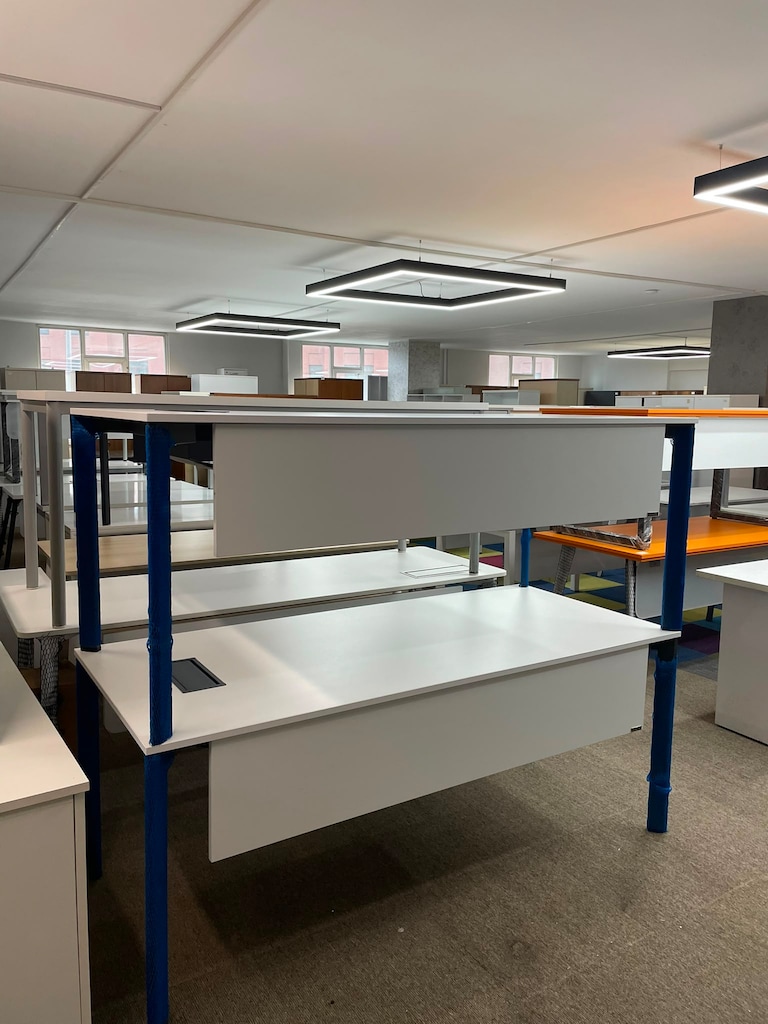 KLAS OFİS ÜSKÜDAR 180x80 cm BÜROTİME BEYAZ ÇALIŞMA MASASI - 2