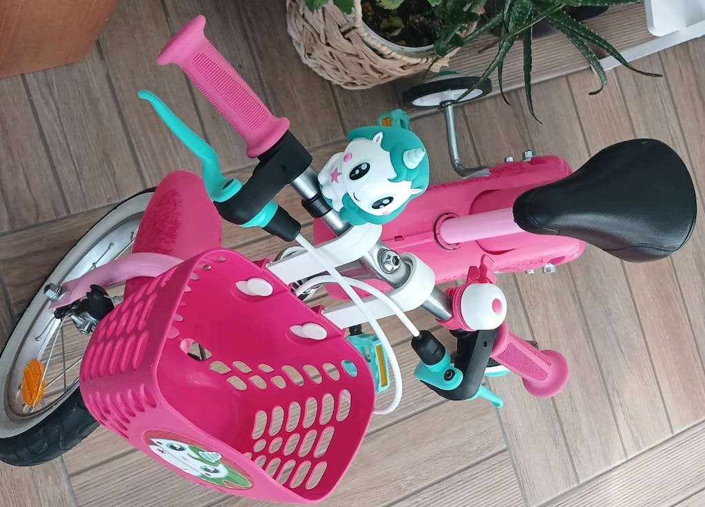 btwin çocuk bisikleti 14 jant Decathlon YENİ GİBİ Ön Sepetli - 6