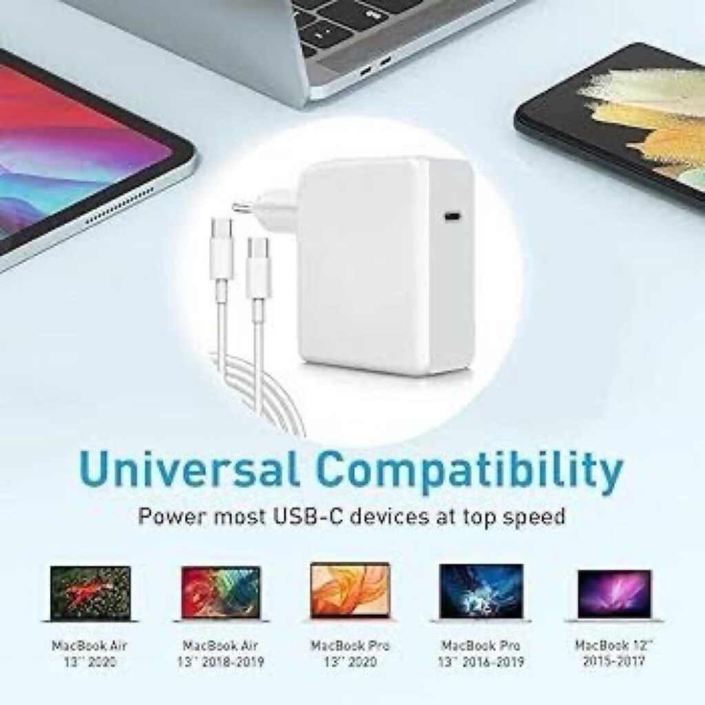 Apple MacBook USB-C TYPE-C 96W Güç Adaptörü Şarj Cihazı A2166 A1719 - 7