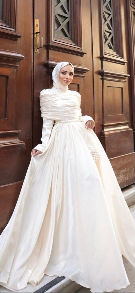 Nikah Söz Nişan Tesettür Elbise - 2