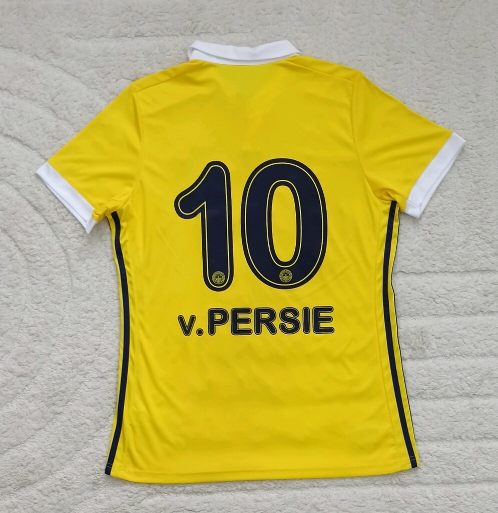 2017-2018 Robin Van Persie Orijinal Fenerbahçe Deplasman Forma Adidas - 2