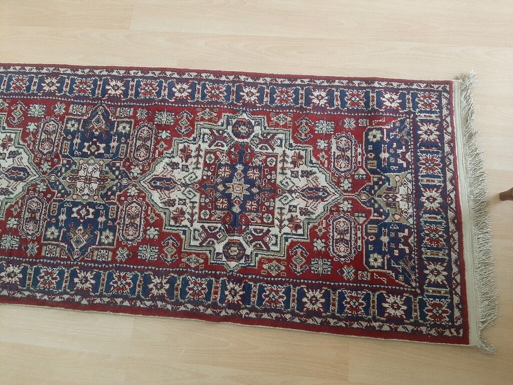 Antika uzun Yün Halı genişliği 73cm / 300cm uzunluğu Sıfır gibi - 2