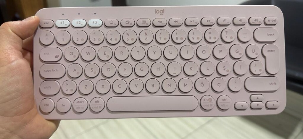 logitech k380 bluetooth rose renk klavye - 2