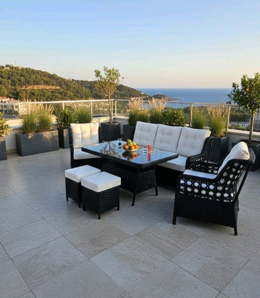 rattan bahçe balkon mobilyasi, koltuk takımı - 4
