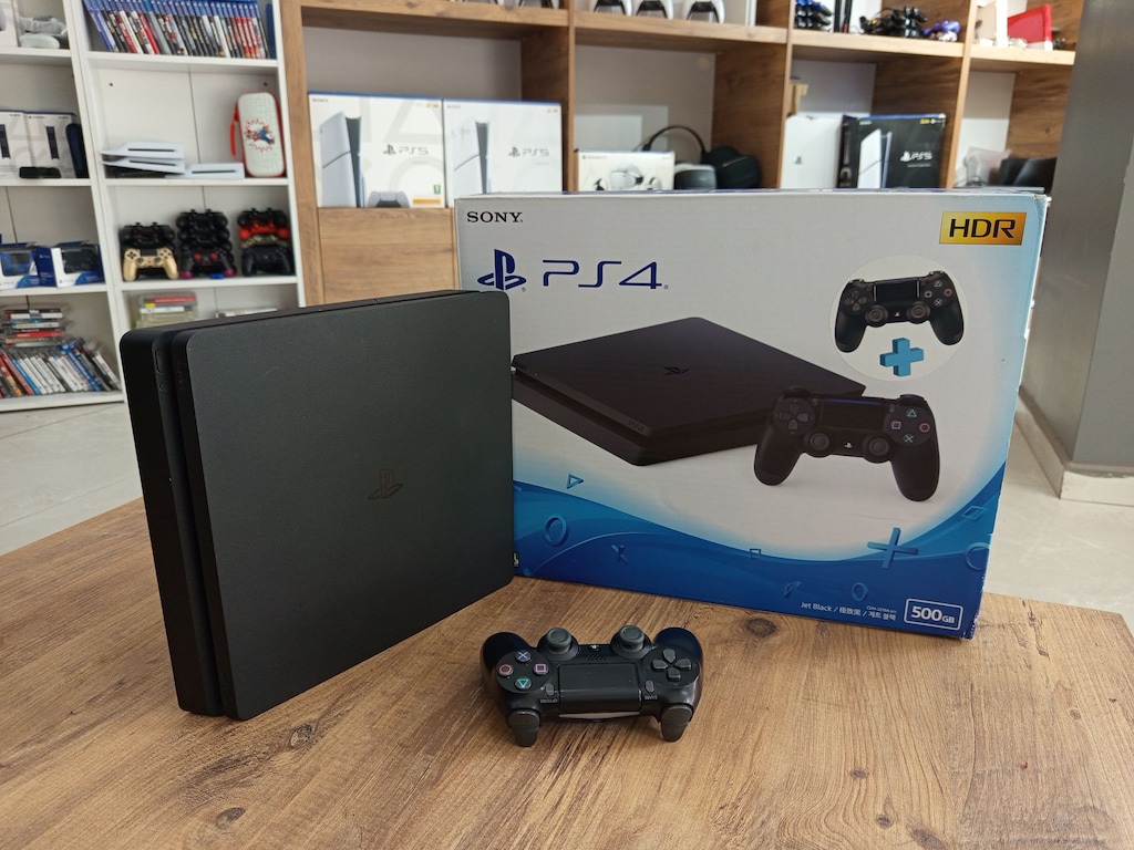 PS4 SLİM 1TB KIRIK VERSIYON GOLDEN HEN YÜKLÜ 2SIFIR KOL 30 OYUN YÜKLÜ - 2