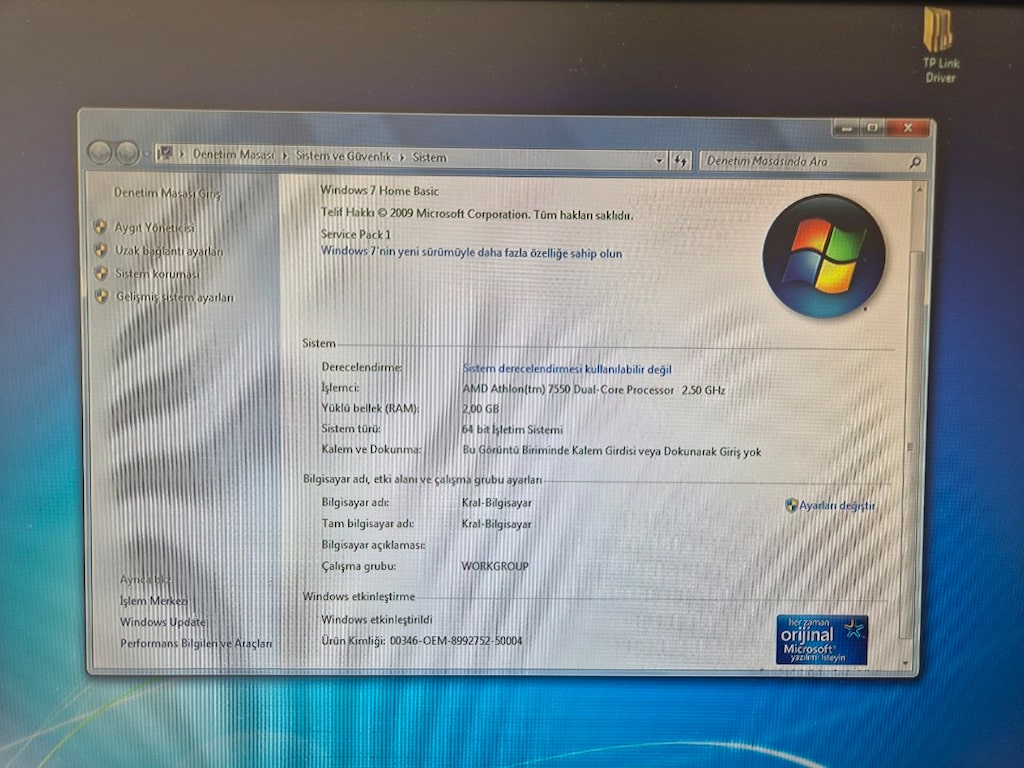 AMD Athlon 7550 Dual Core 2 GB Ram Komple Masaüstü Bilgisayar - 10