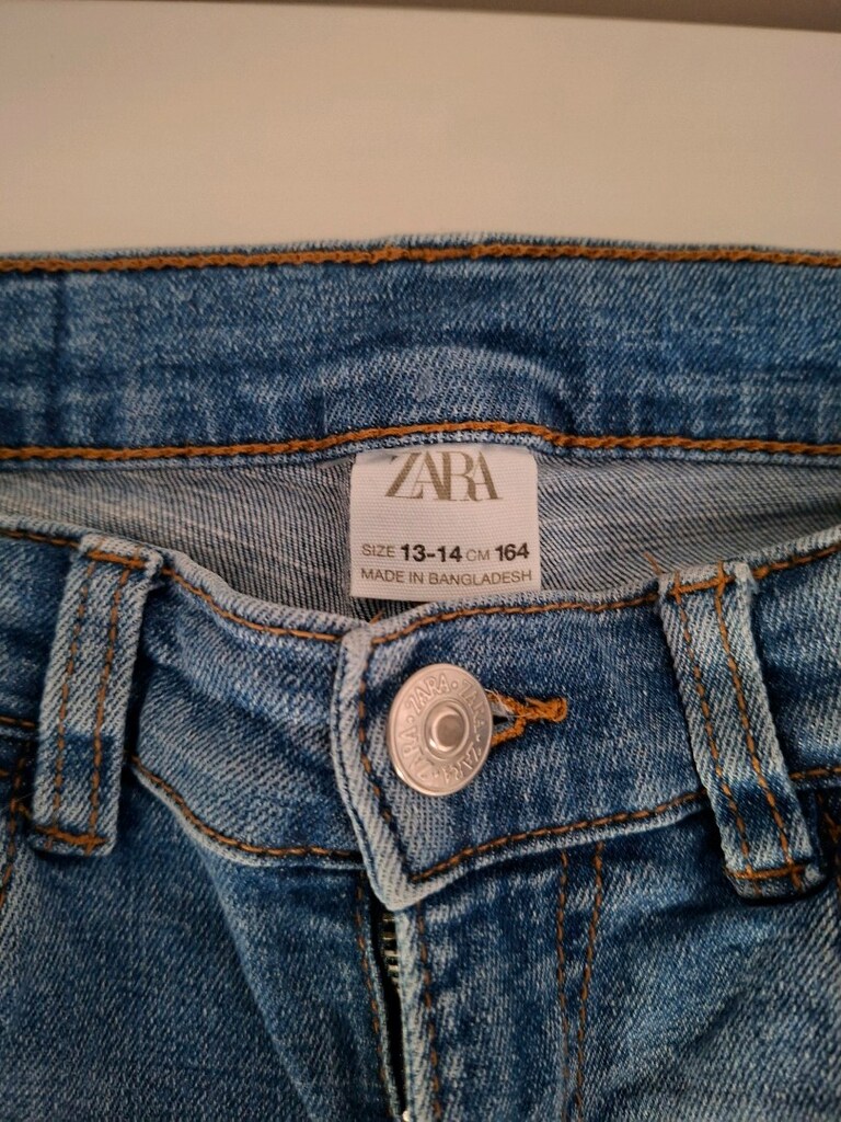 Zara 13-14 Yaş Yırtık detaylı Jeans Pantolon - 2