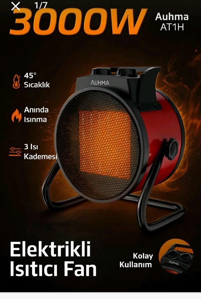 AUHMA fanli ısıtıcı - 4
