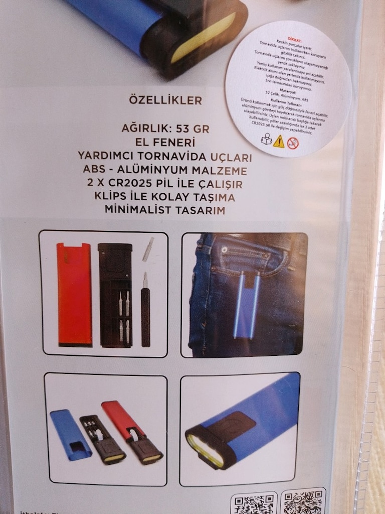 MİNİ KAPALI KUTU ALÜMİNYUM OUTDOOR TORNAVİDA SETİ, LED IŞIK *AKÇAYDA - 4