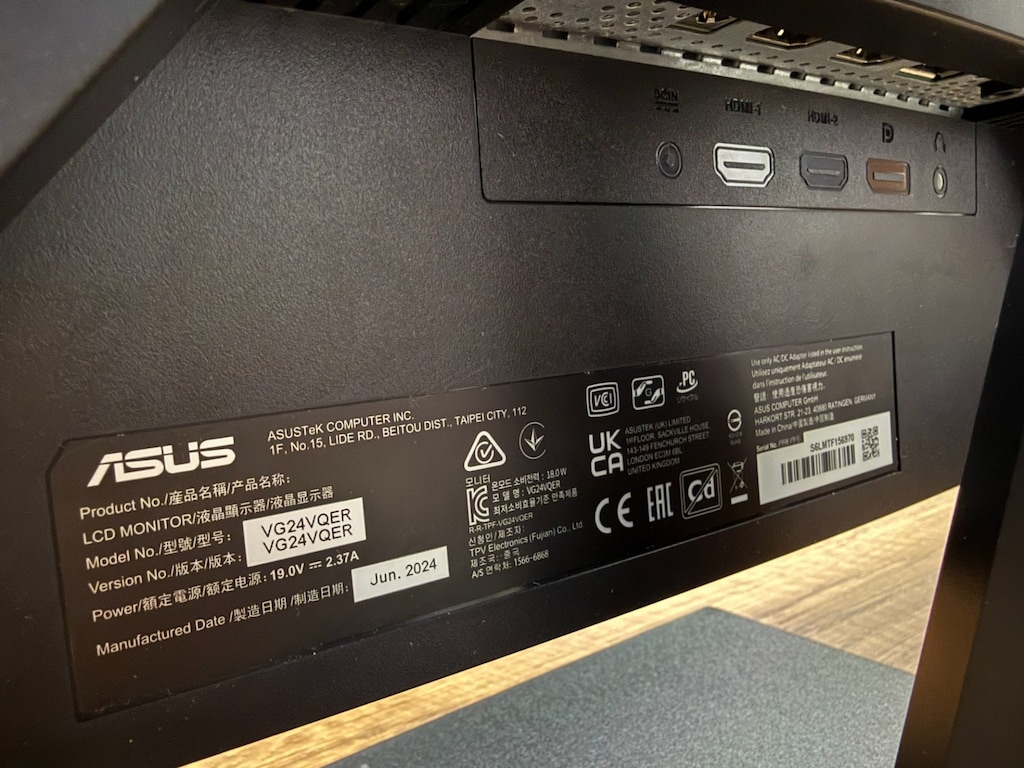 Asus TUF Gaming 23.6" 1ms FHD Curved 180Hz Oyuncu Monitörü - 5