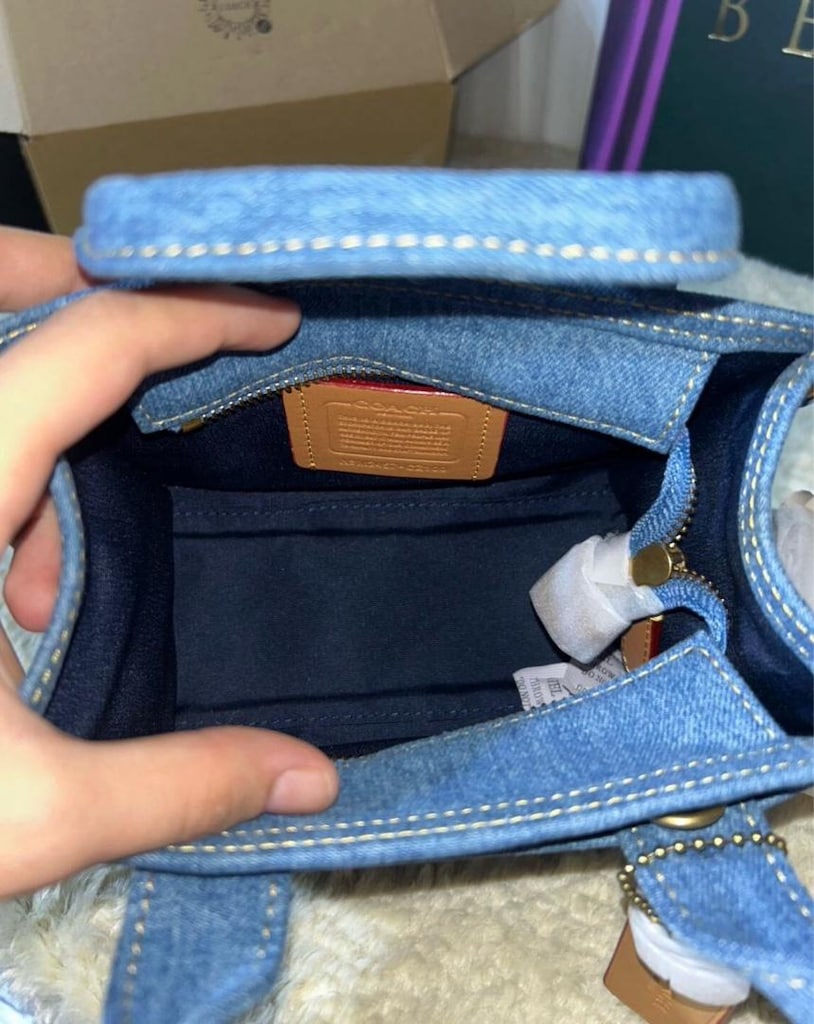 COACH Coach Cargo Tote 20 Denim. - 7