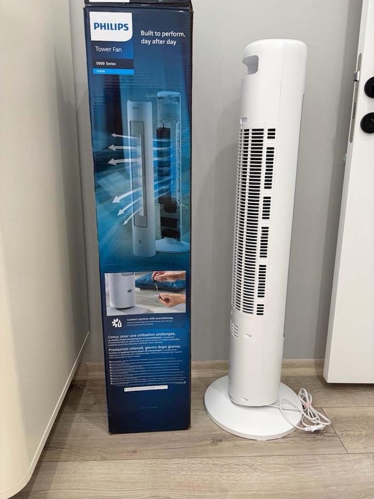 sıfır garantili Philips kule tipi vantilatör