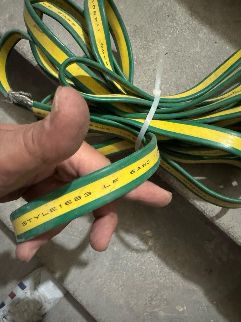 Hitachi 6 AWG (14 mm²) Yassı Topraklama Kablosu - 5.45 Metre (Temiz / - 5