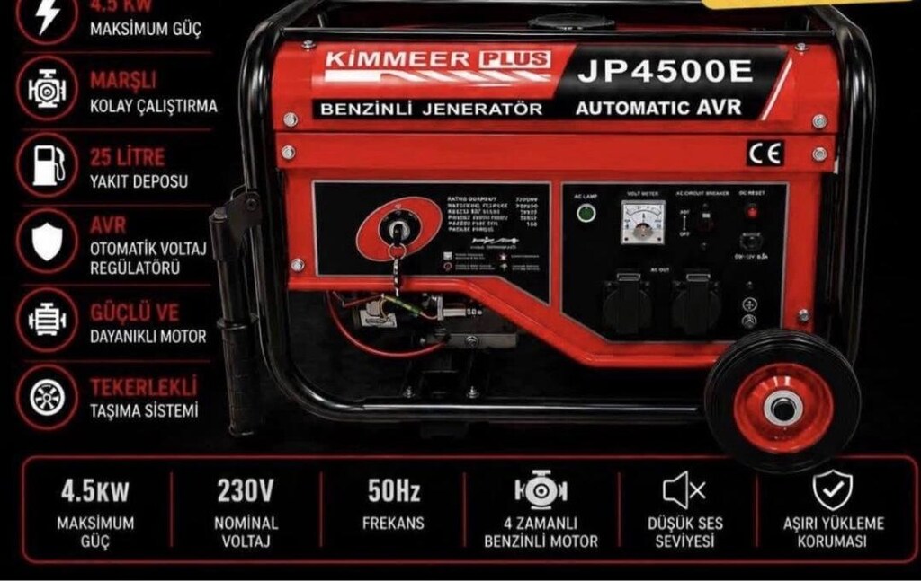 Benzinli Jeneratör 4.5 kW - 3