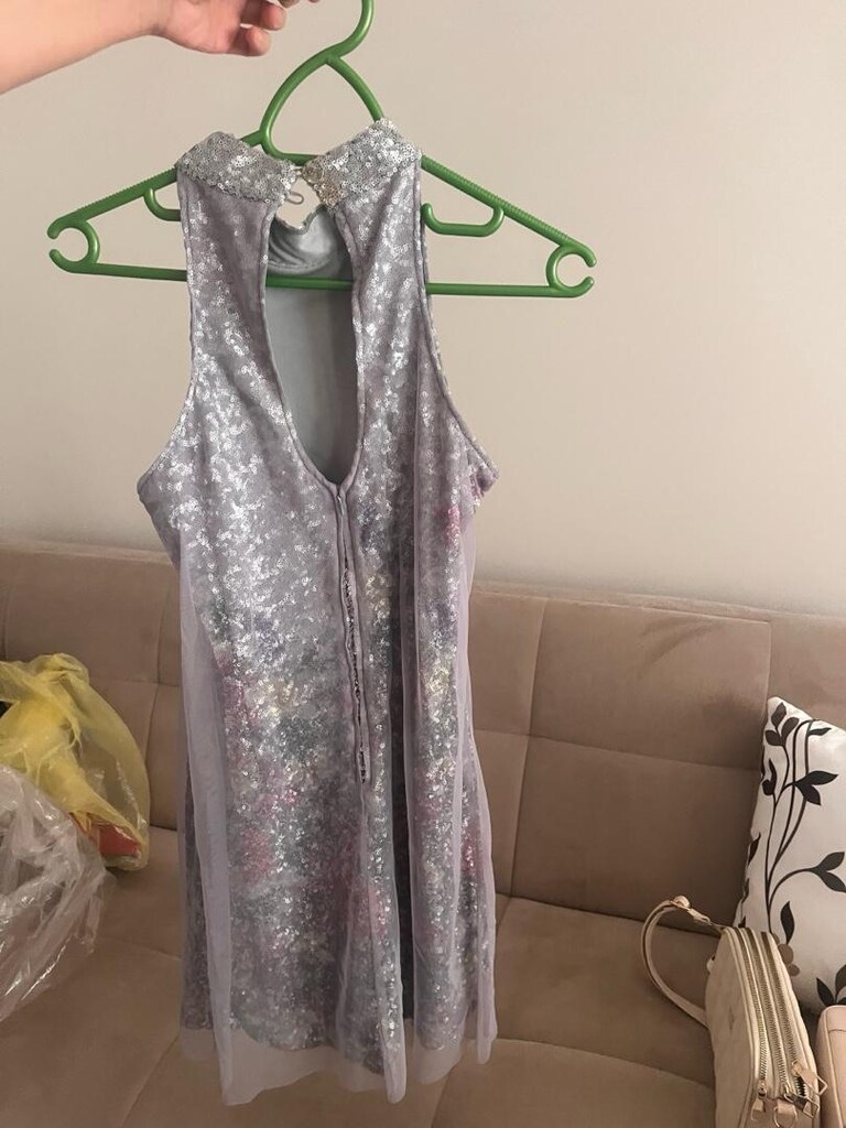 Pullu çiçek desenli elbise - 5