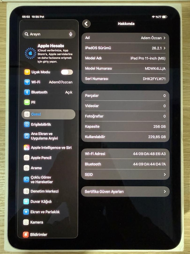 iPad Pro / M5 / 11 inç / 256 GB / Siyah - 2