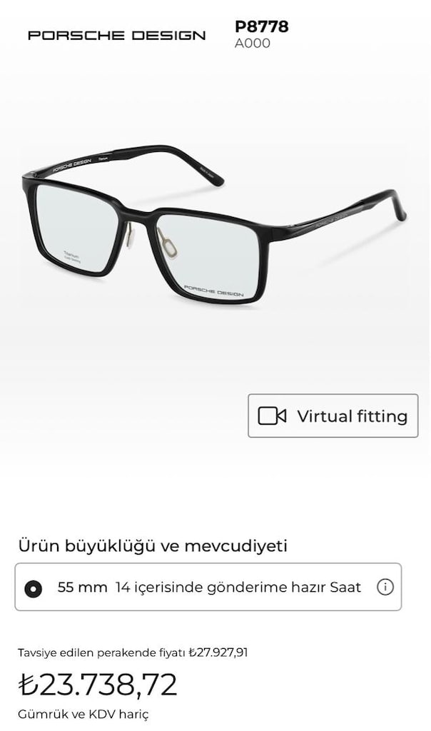 porsche design gözlük - 12