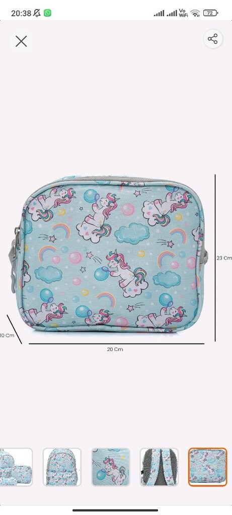 unicorn okul çantası seti