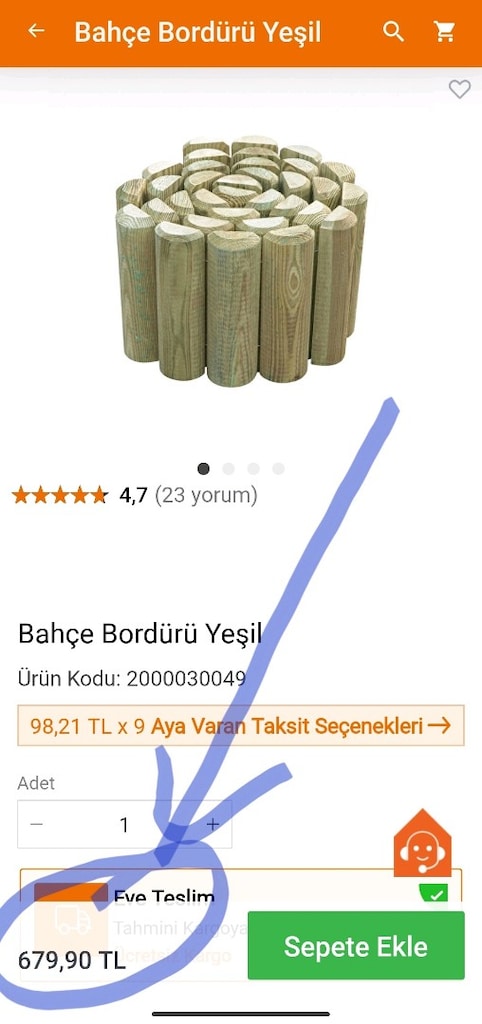 KOÇTAŞ BAHÇE BORDÜRÜ HEPSİ 750 TL - 4