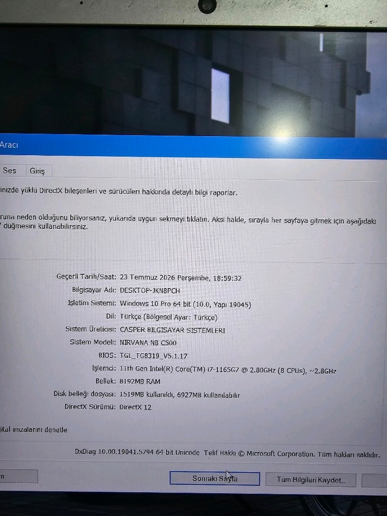 BU FİYATA YOK İ7 11.NESİL CASPER LAPTOP - 6