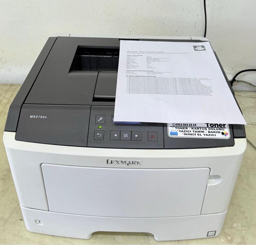 Yazıcı Lexmark M 410dn Yüksek Kapasite Temiz Bakımlı - 4