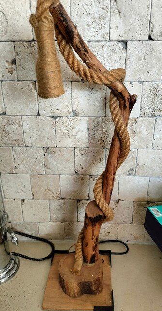AHŞAP TEKLİ ABAJUR