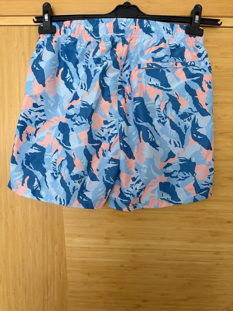Orijinal lacoste şort mayo small beden sıfır etiketli mavi renk - 10