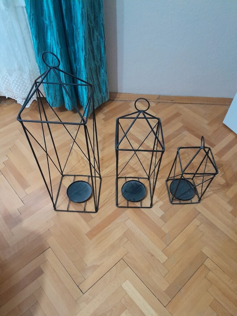 Balkon demir şamdan - 2