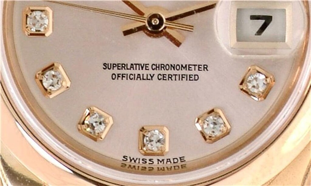‼İTHAL/SIFIR/KADIN/Rolex DateJust,Komple 18Kt.Gold,Pırlanta Kadran - 7