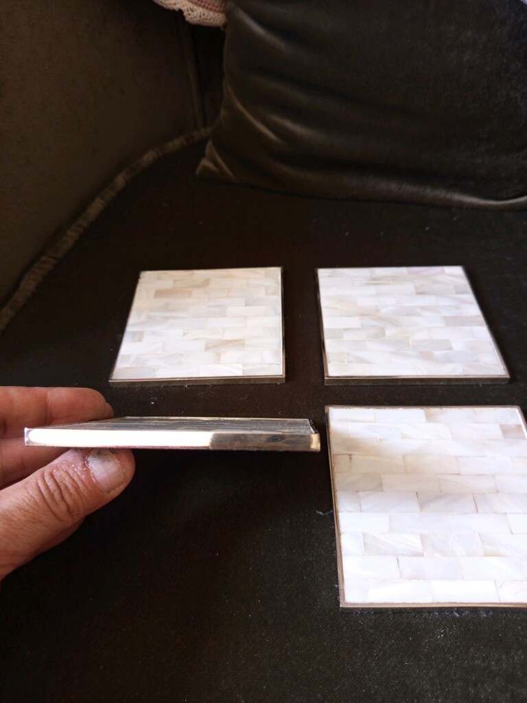 Zara home sedef bardak altlığı - 6