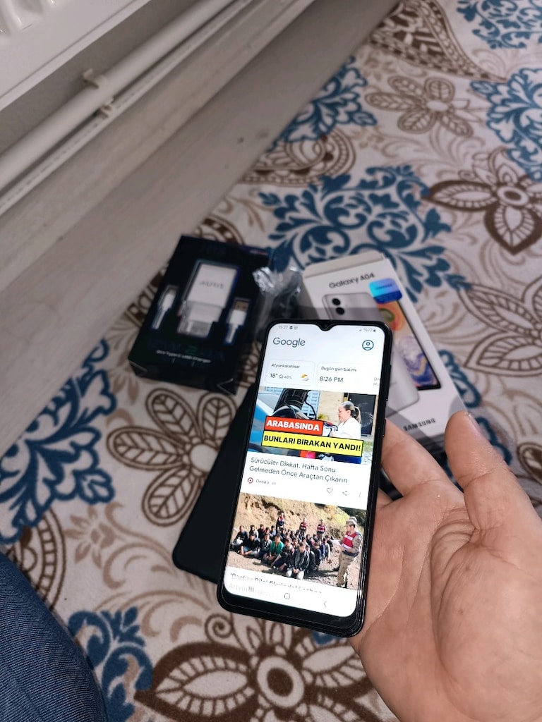 Samsung a04 128gb hafıza 4gb ram yurtiçi cihazı - 2