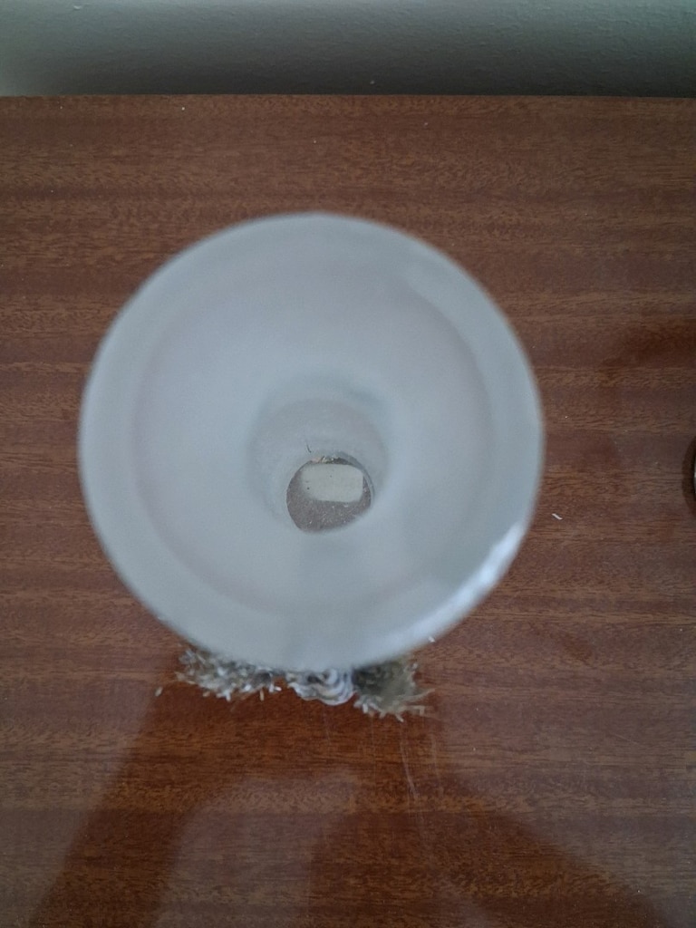 Antika Buzlu cam dekoratif Kase + 2 adet Şamdan Mumluk /Bostanlı-İZMİR - 10