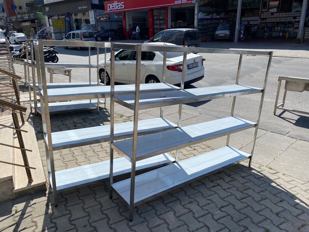 İmalattan her boy istif rafı depo rafı paslanmaz sıfır ürünler - 2