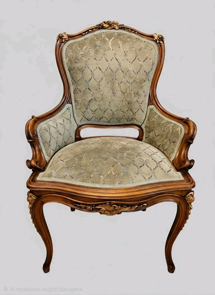 antika orjinal rococo dönen fransız takım - 6