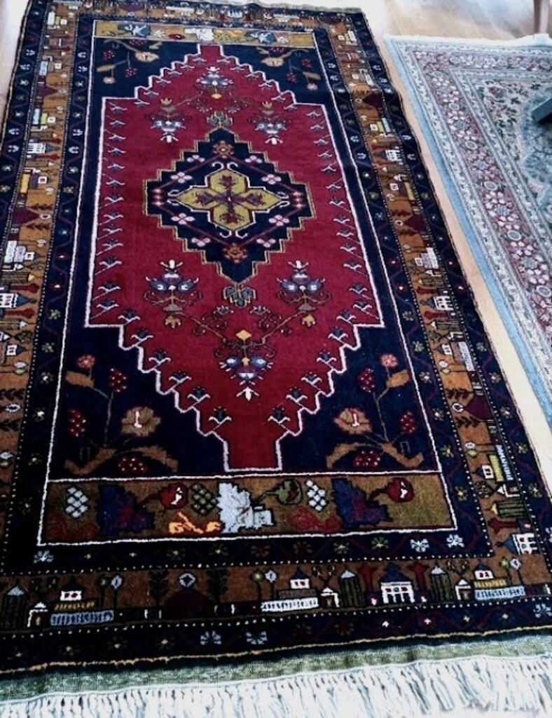 Kayseri Yahyalı el dokuma dekoratif yün salon halısı - 7