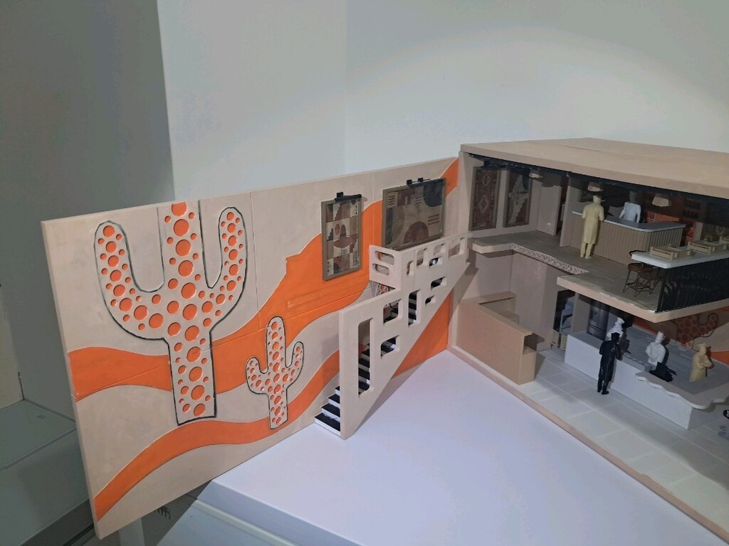 Meksika Konseptli Kafe Mimari Maketi (1/20) Profesyonel El Yapımı