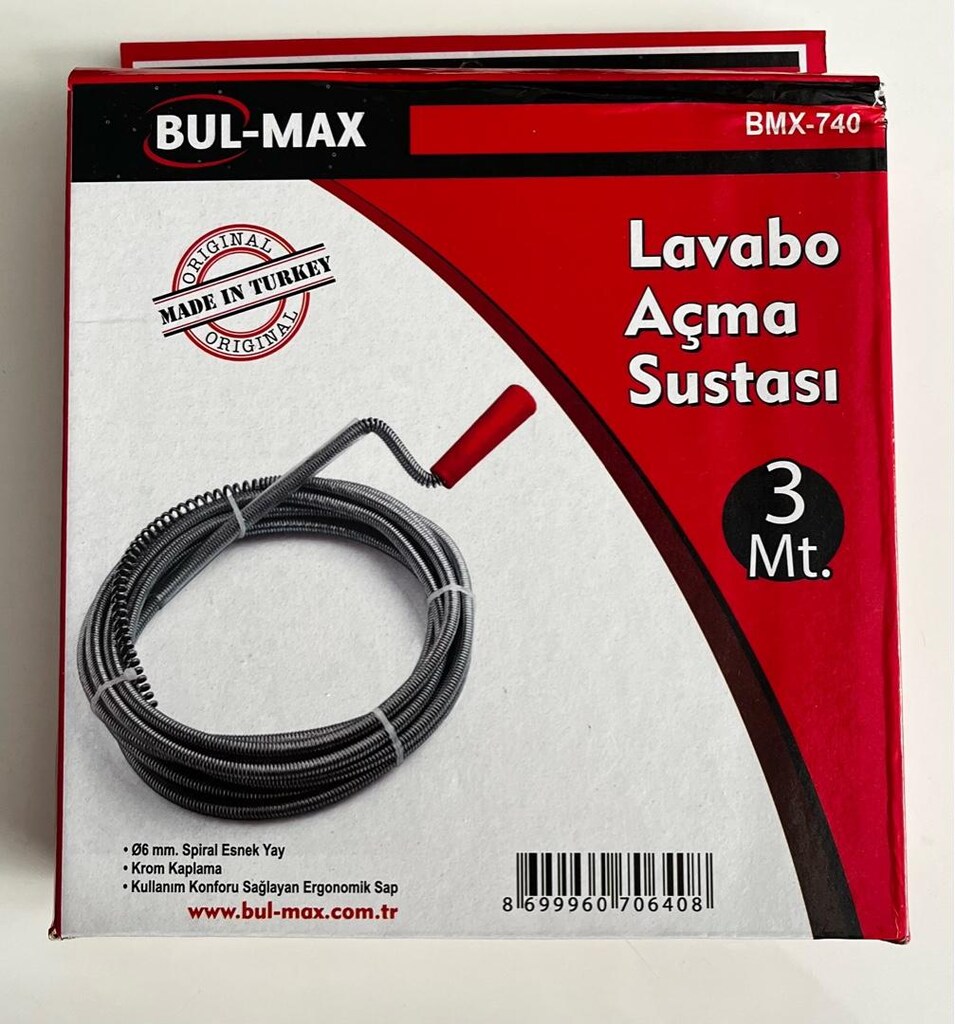 lavabo açma sustası 3 metre tel - 2
