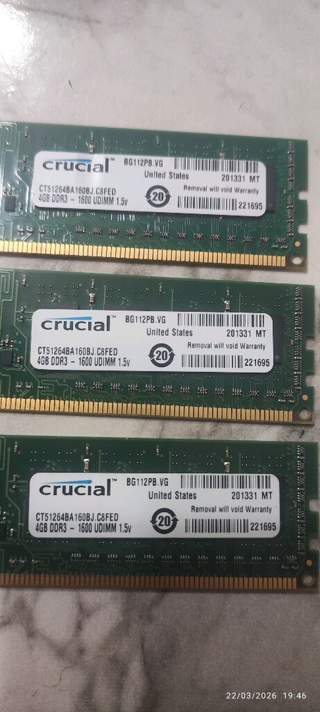 crucial ddr3 4gb 1600 mhz ram bellek - 2